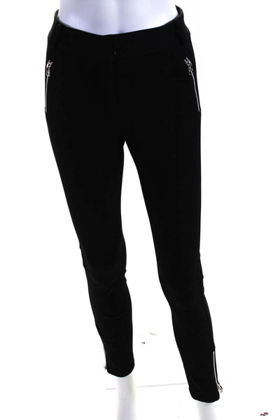 Veronica Beard Womens Zipped Darted Hook & Eye Skinny Leg Pants Black Size 0