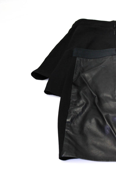 Intermix Mason Womens Zip Ruffled Colorblock Shorts Skirt Black Size P 0 Lot 3