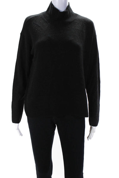 Everlane Womens Black The Cashmere Square Turtleneck  Size M