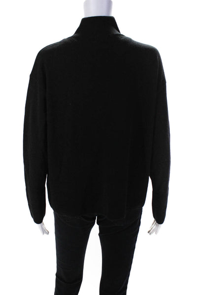 Everlane Womens Black The Cashmere Square Turtleneck  Size M