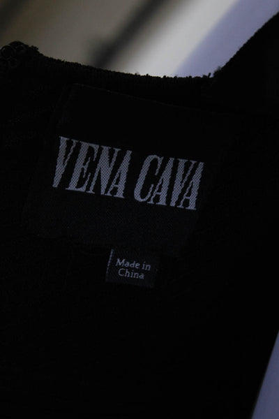 Vena Cava Womens Halter Neck Sleeveless Body Con Dress Black Size Small