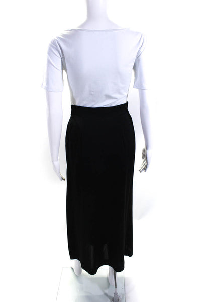 Byblos Women's Slit Hem Pencil Skirt Black Size 40