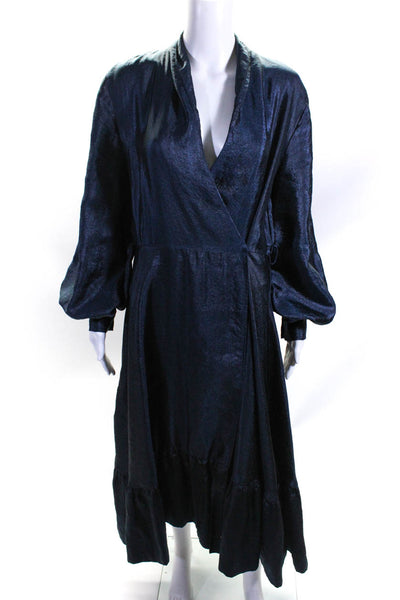 STINE GOYA Womens Blue Shiny Niki Dress Size 12 11314133