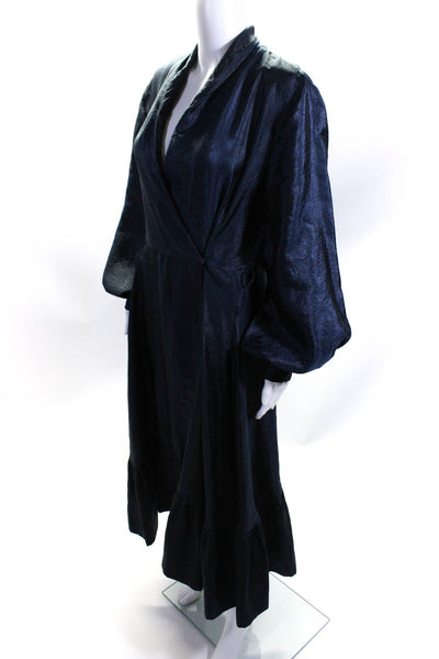STINE GOYA Womens Blue Shiny Niki Dress Size 12 11314133