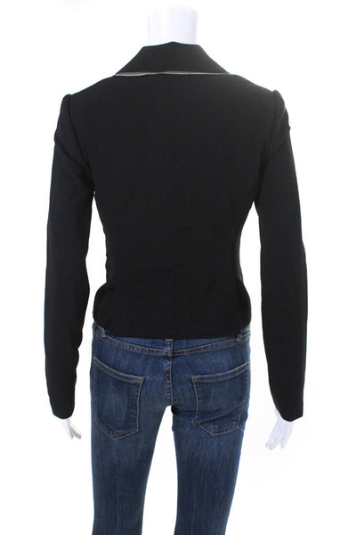 BCBGMAXAZRIA Womens Long Sleeve Collared "James" Blazer Jacket Black Size XXS
