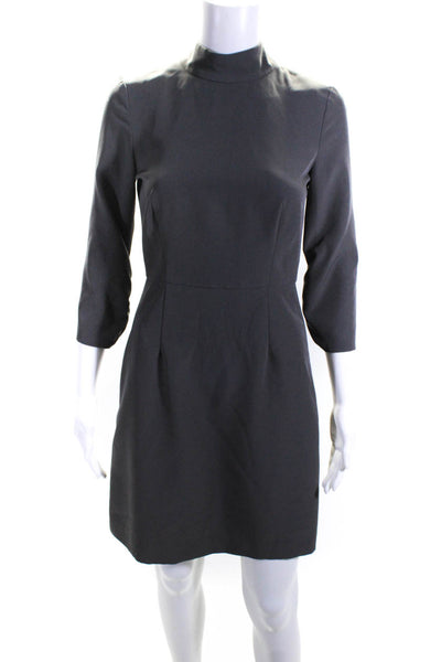 Milly Womens Grey Charcoal Kendall Dress Size 0 11579007