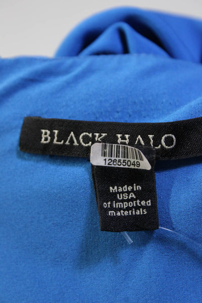 Black Halo Womens Blue Ivana Sheath Size 0 12655103