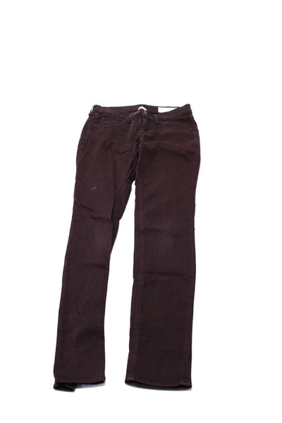 Rag & Bone Jean Hudson Womens Jeggings Jeans Pants Burgundy Size 27 29 Lot 2