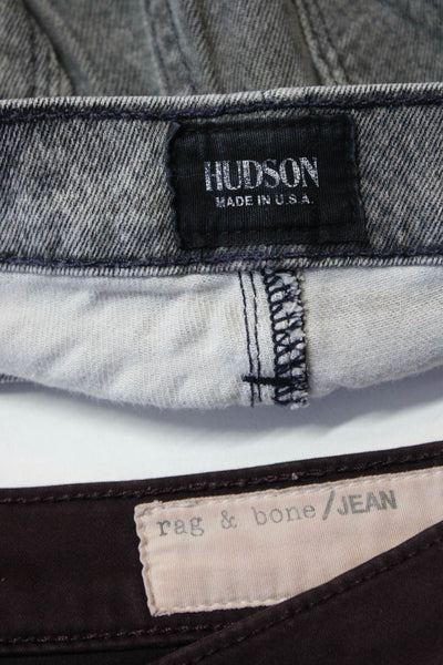 Rag & Bone Jean Hudson Womens Jeggings Jeans Pants Burgundy Size 27 29 Lot 2