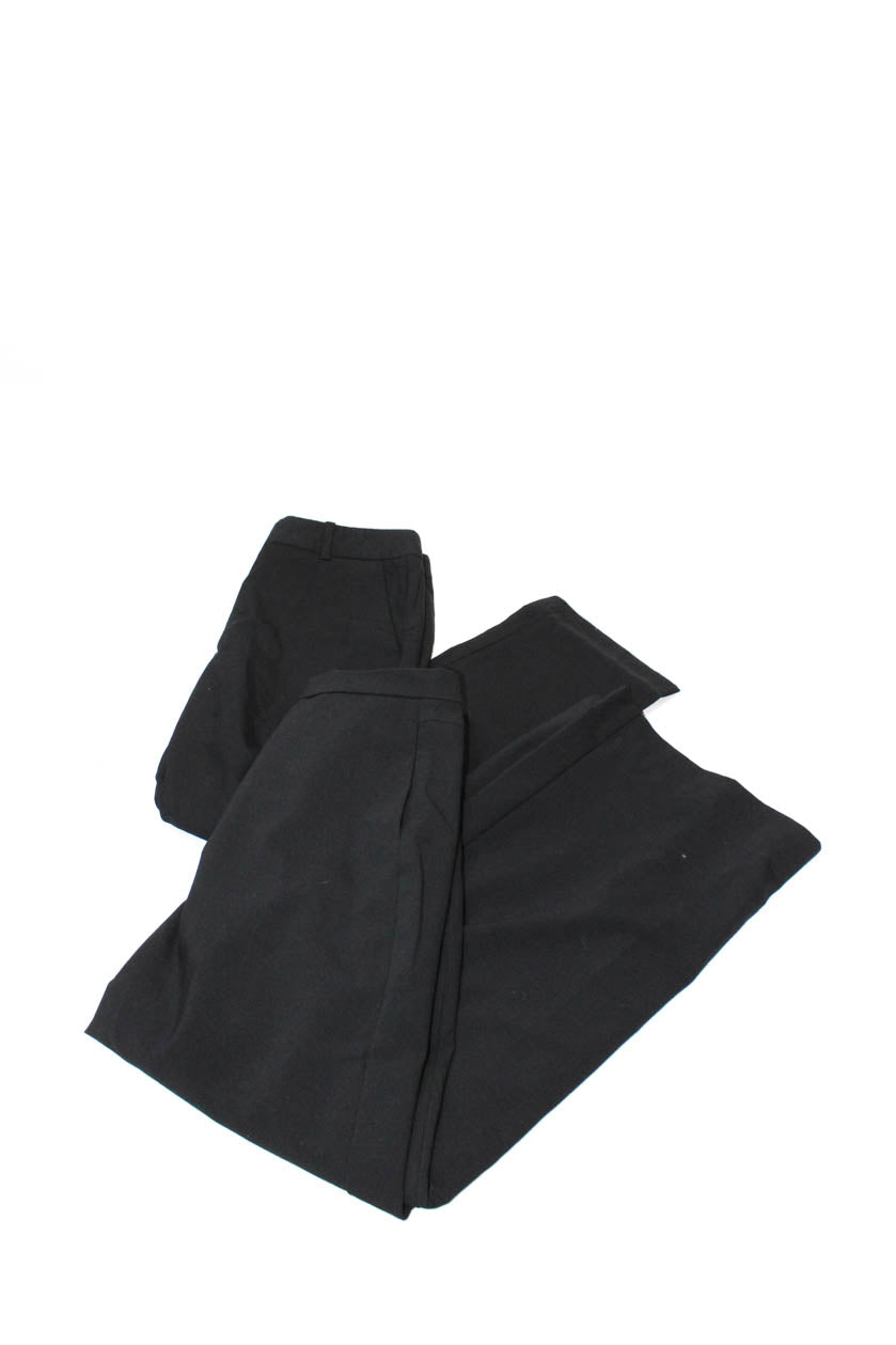 J Crew Club Monaco Womens Capri Pants Trousers Black Size 4P 8 Lot