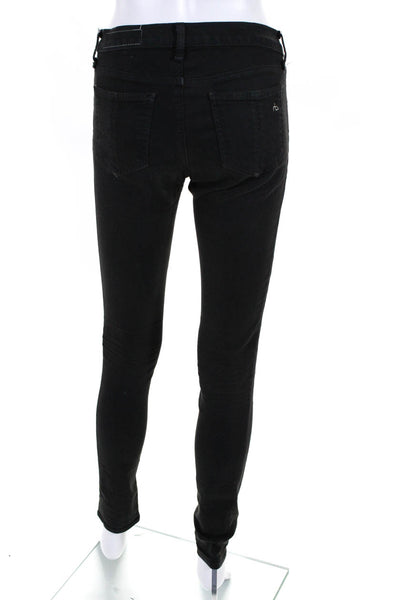 Rag & Bone Jean Women's Mid Rise Ankle Skinny Jeans Gray Size 24