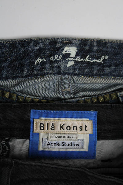 Acne Studio Women's Straight Leg Jeans Black Size 26