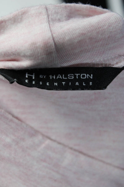H By Halston Womens Mock Neck Short Sleeves Tee Shirt Pink Size 2X
