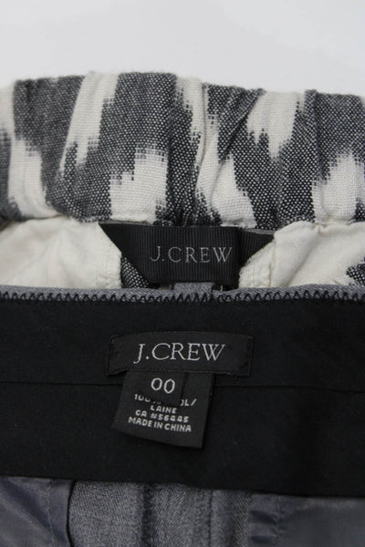 J Crew Womens City Fit Dress Pants Jogger Pants Gray Size 00 Lot 2