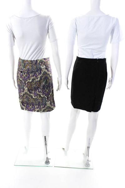 J Crew Womens Number Two Pencil Skirts Multi Colored Black Size 0 0 Petite Lot 2