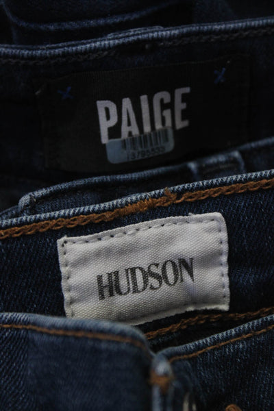 Hudson Paige Women's Mid Rise Straight Leg Jeans Blue Size 27 25, Lot 2