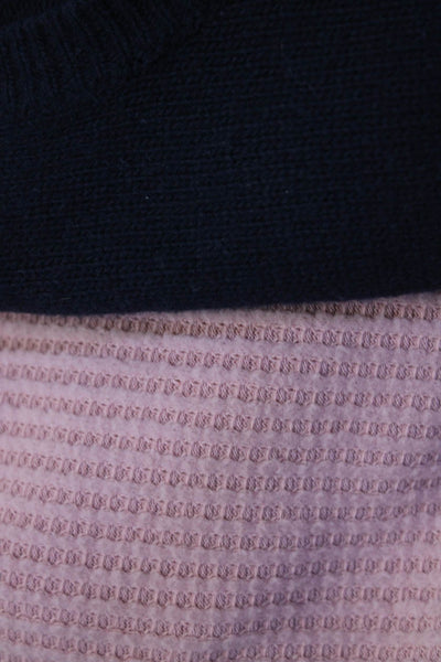Splendid Women's Long Sleeve Waffle Knit Pullover Sweater Pink Size S, Lot 2