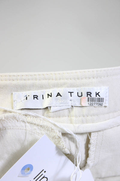 Trina Turk Womens White Kait Pants Size 2 12277092