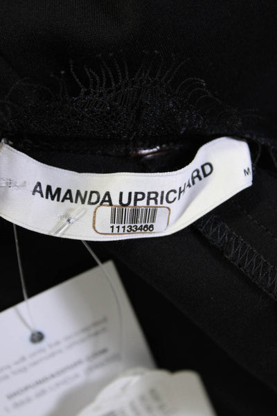 Amanda Uprichard Womens Black Long Sleeve Melange Maternity Dress Size 6 1113346