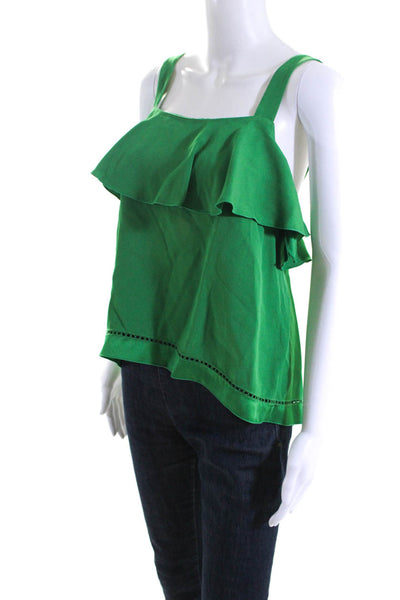 Rachel Zoe Womens Green Emerald Portland Top Size 0 10715886