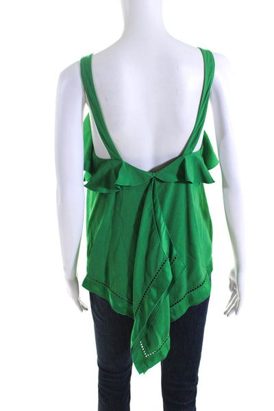 Rachel Zoe Womens Green Emerald Portland Top Size 0 10715886