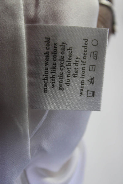 Island Company Womens Linen Striped Sleeveless A-Line Maxi Dress White Size S