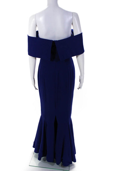 Fame & Partners Womens Blue Royal Jennifer Gown Size 4 12904398