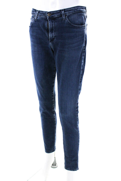 AG Womens Blue Super Skinny Ankle Jeans Size 4 14689702