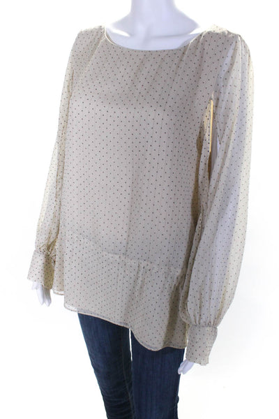 Waverly Grey Womens Off-White Holly Top Size 10 13306304