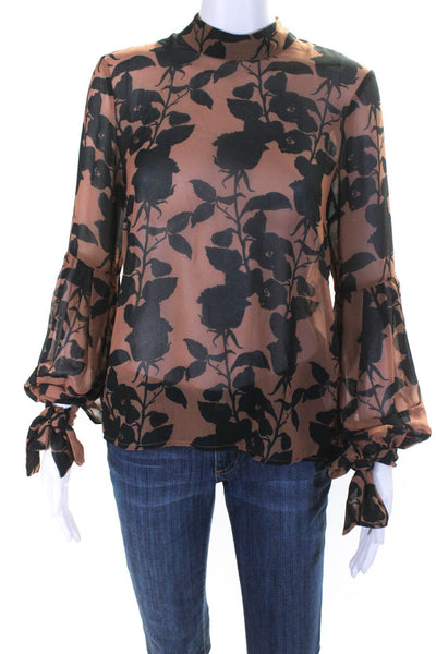 Hutch Womens Brown Myla Top Size 0 15829280