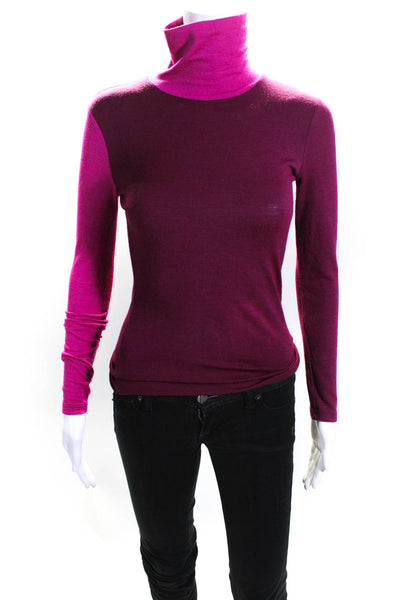 SFIZIO Womens Pink Pink Two Tone Turtleneck Size 2 13948570