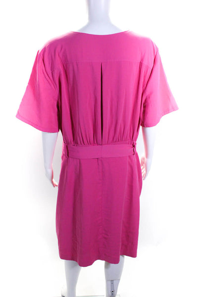 Badgley Mischka Womens Pink Day Sheath Dress Size 10 12454478