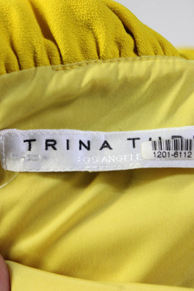 Trina Turk Womens Yellow Relaxation Dress Size 8 12016112