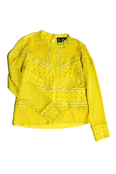 James Coviello Eri+Ali Inari Womens Blouses Yellow Size Extra Small Small Lot 3