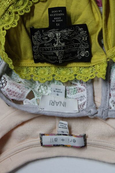 James Coviello Eri+Ali Inari Womens Blouses Yellow Size Extra Small Small Lot 3