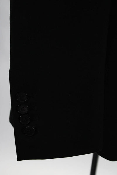 Sandro Mens Two Button Notched Lapel Blazer Jacket Black Wool Size IT 50