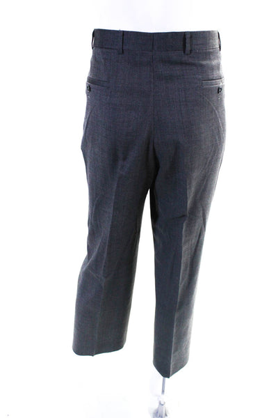 Fioravanti Soft Mens Wool Tweed Jacket and Pants Suit Set Gray Size 42 38W