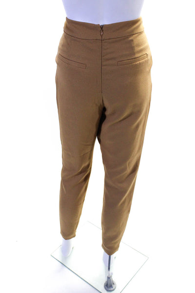 C/MEO Collective Womens Flat Front Pockets Straight Leg Dress Pant Camel Size XX