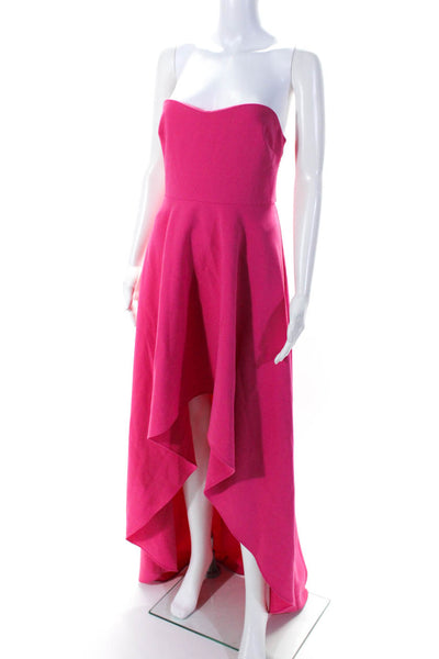 LIKELY Womens Pink High Low Lovelle Gown Size 8 11098182