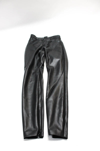 Zara Women's Paper Bag Waist Straight Leg Light Wash Denim Pant Size 4 Lot 3