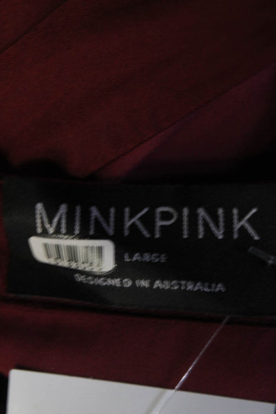 MINKPINK Womens Red Ines Gown Size 6 15133529