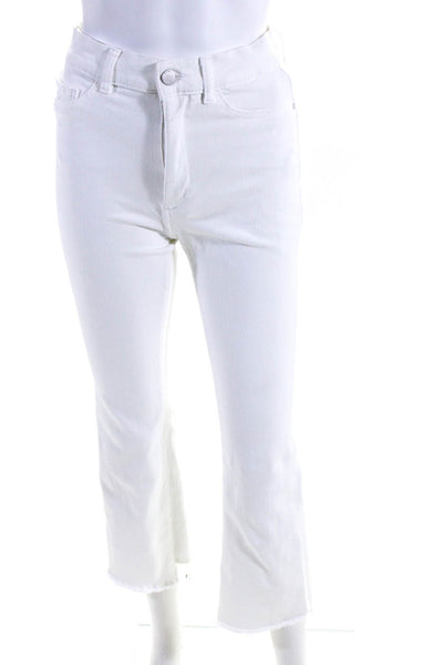 DL1961 Womens White White Bridget Bootcut Jeans Size 2 15837236