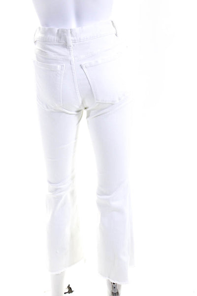 DL1961 Womens White White Bridget Bootcut Jeans Size 10 15837199