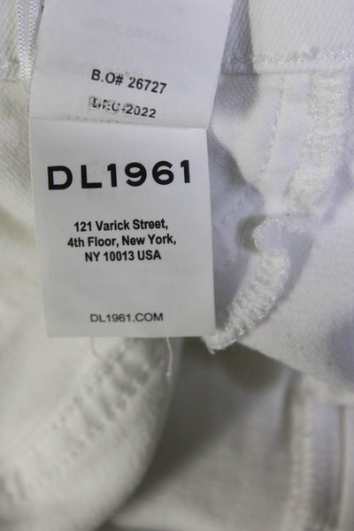 DL1961 Womens White White Bridget Bootcut Jeans Size 2 15837360