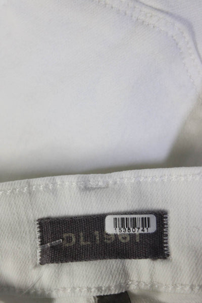 DL1961 Womens White White Bridget Bootcut Jeans Size 10 15837199