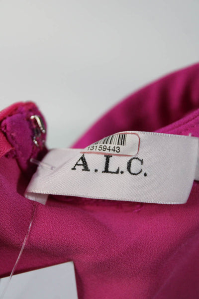 A.L.C. Womens Pink Shocking Pink Jane Dress Size 14 13159443