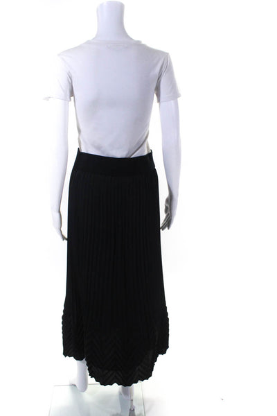 Missoni For Target Womens Elastic Pleated Full Length Maxi Skirt Black Size XS