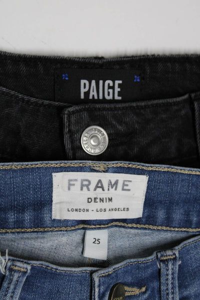Frame Denim Paige Womens Jeans Pants Blue Size 25 29 Lot 2