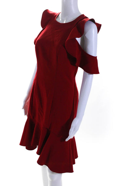 Cinq à Sept Womens Red Michah Dress Size 6 11450421