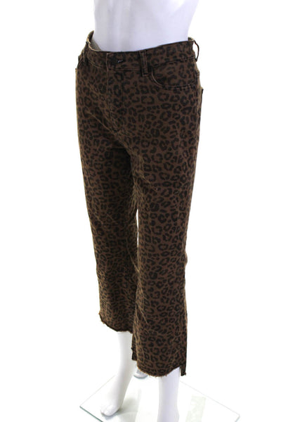 DL1961 Womens Brown Cropped High Rise Jaguar Jeans Size 12 13660076